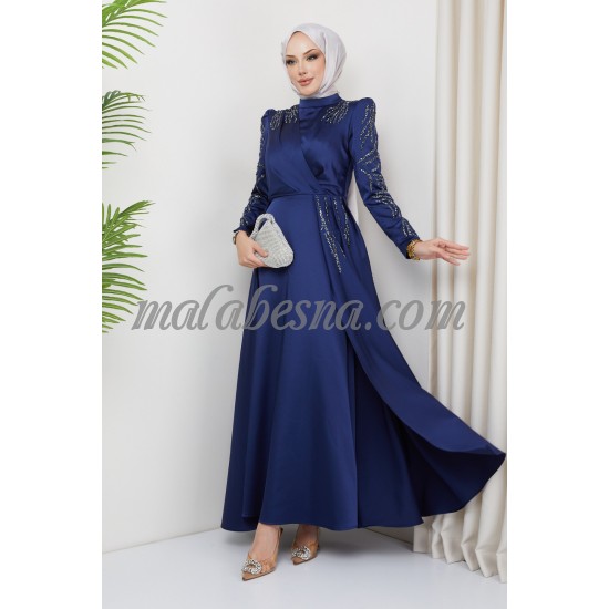 Dress with long skirt attached deals